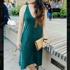 Elegant Green Sleeveless Dress